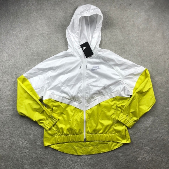 yellow and grey nike windbreaker